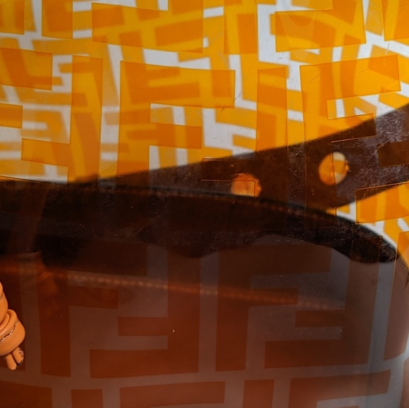 SOLD Fendi Mon Tressor Small Orange Bucket Bag - Picture 6 of 7